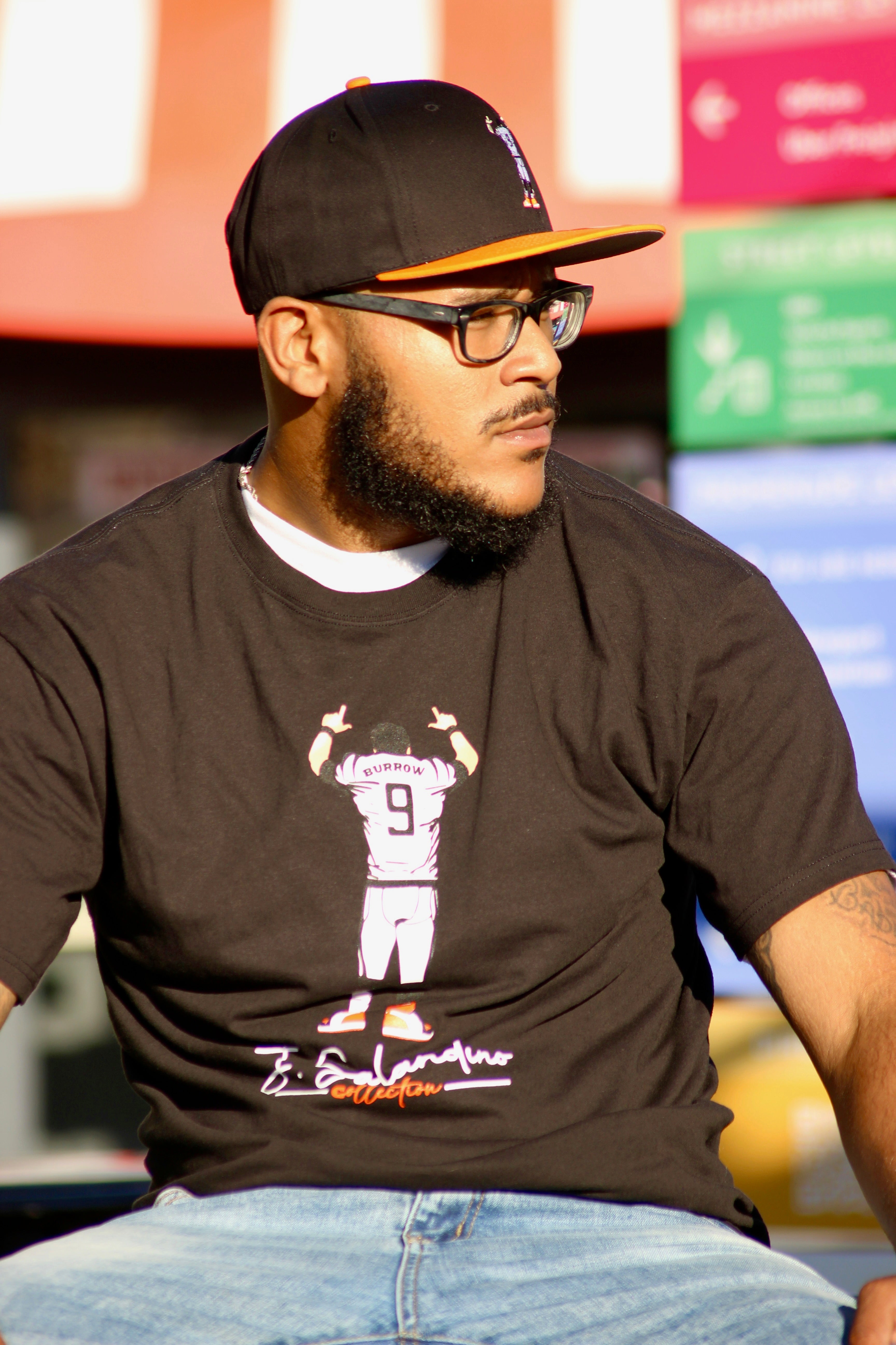 JSalandino Collection Joe Burrow Black Tee