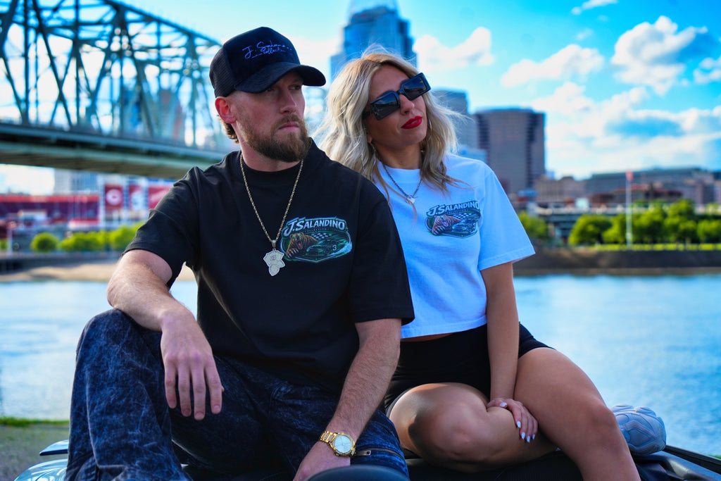 JSalandino Grizzy Racing Collection Black Tee