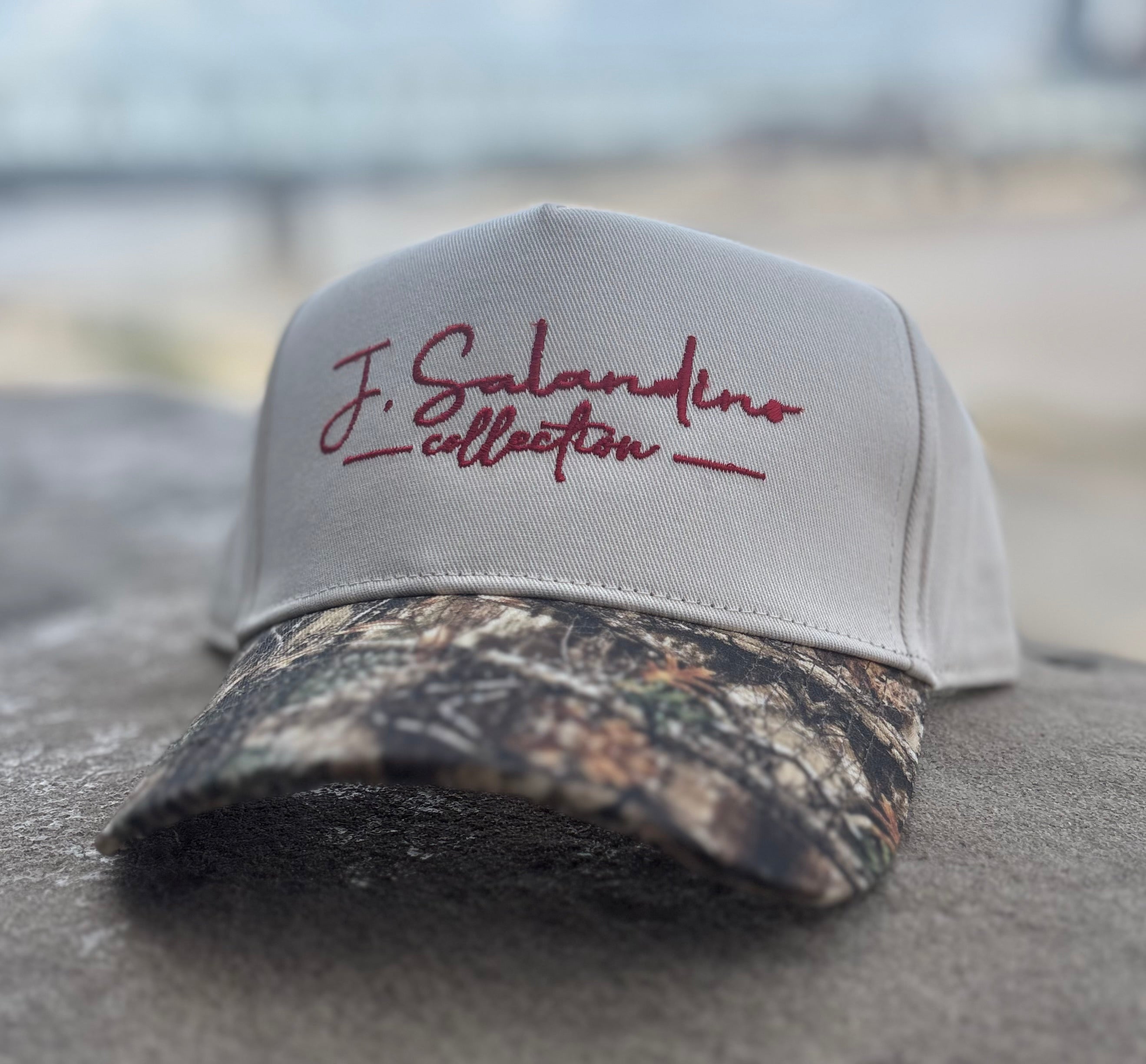 JSal Camo/Cream/Red K-Frame Hat