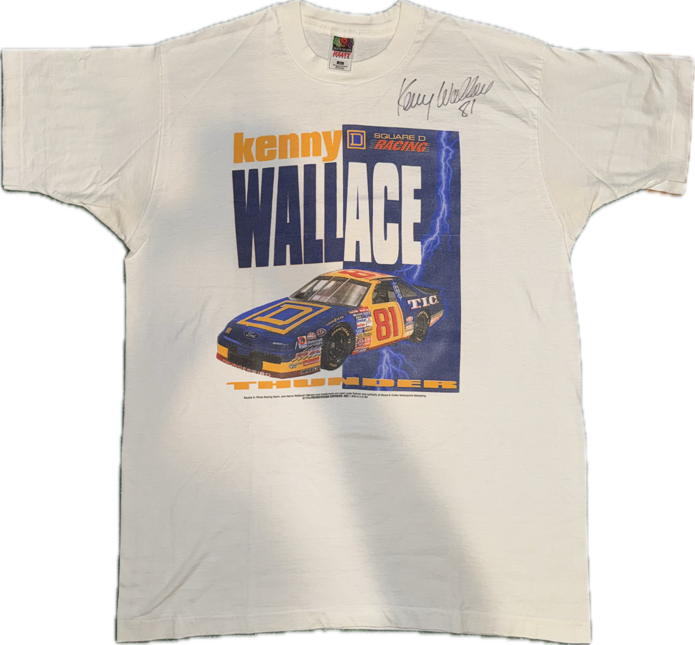 Kenny Wallace Signed Tee