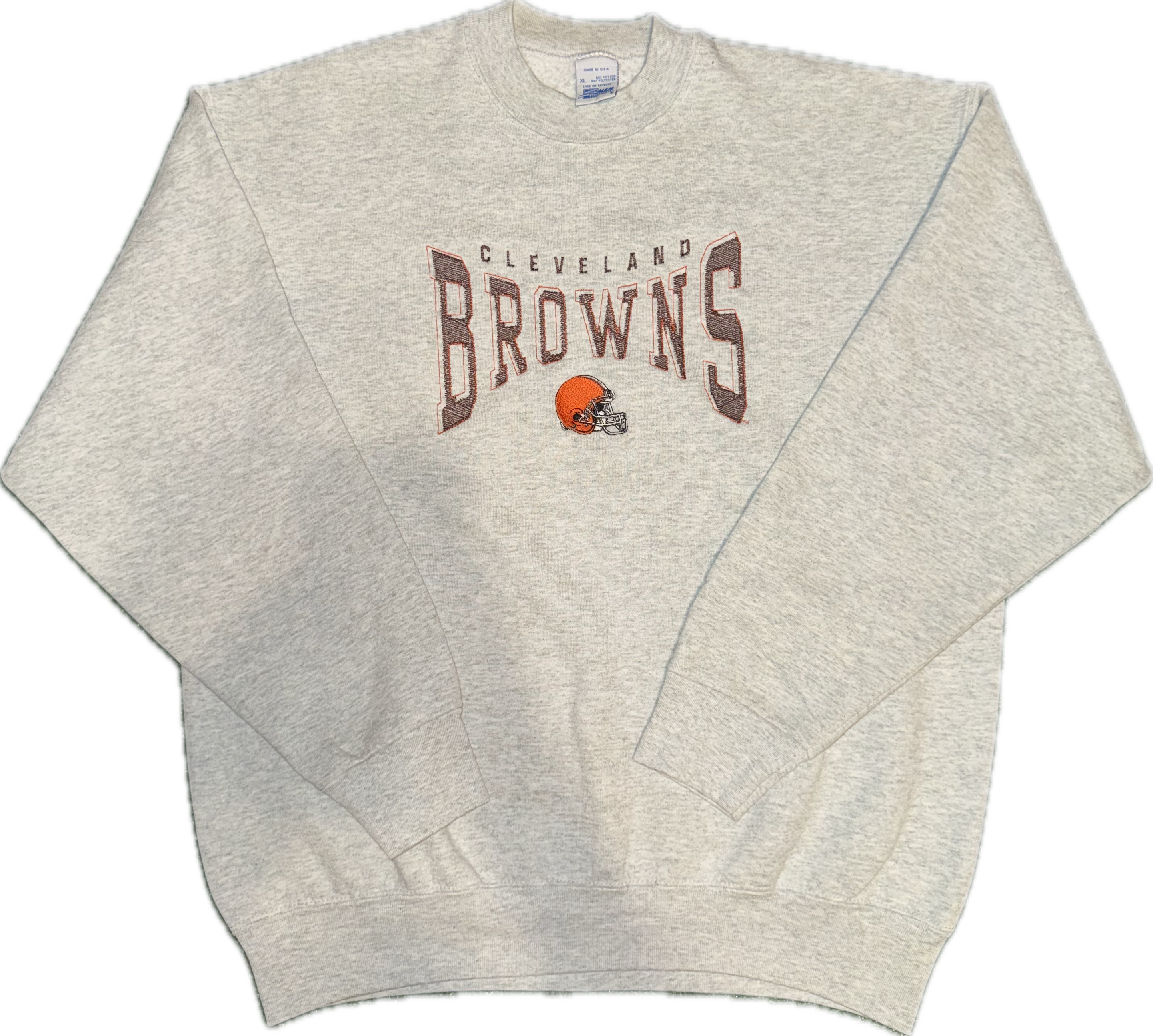 Grey Cleveland Browns Crewneck