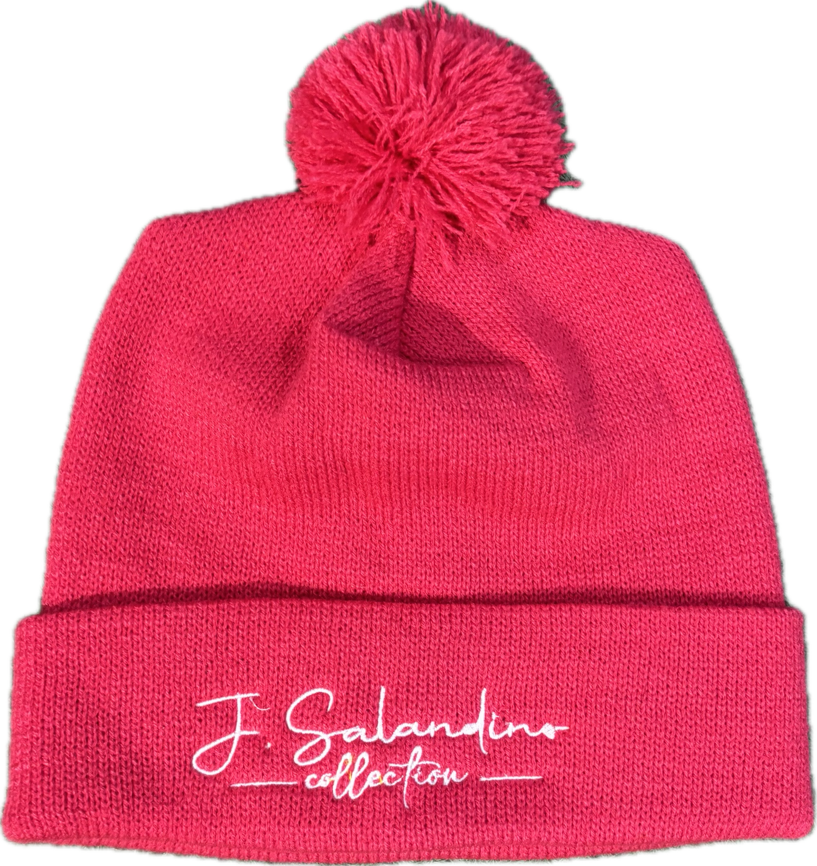 JSal Hot Pink Pom Beanie