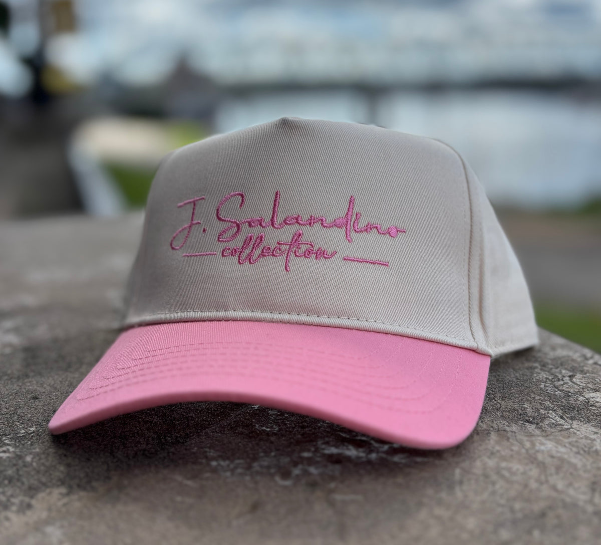 JSal Cream/Pink K-Frame SnapBack