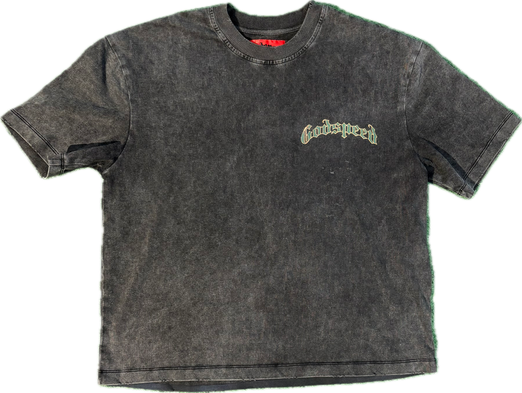 Godspeed Cropped Skull Tee