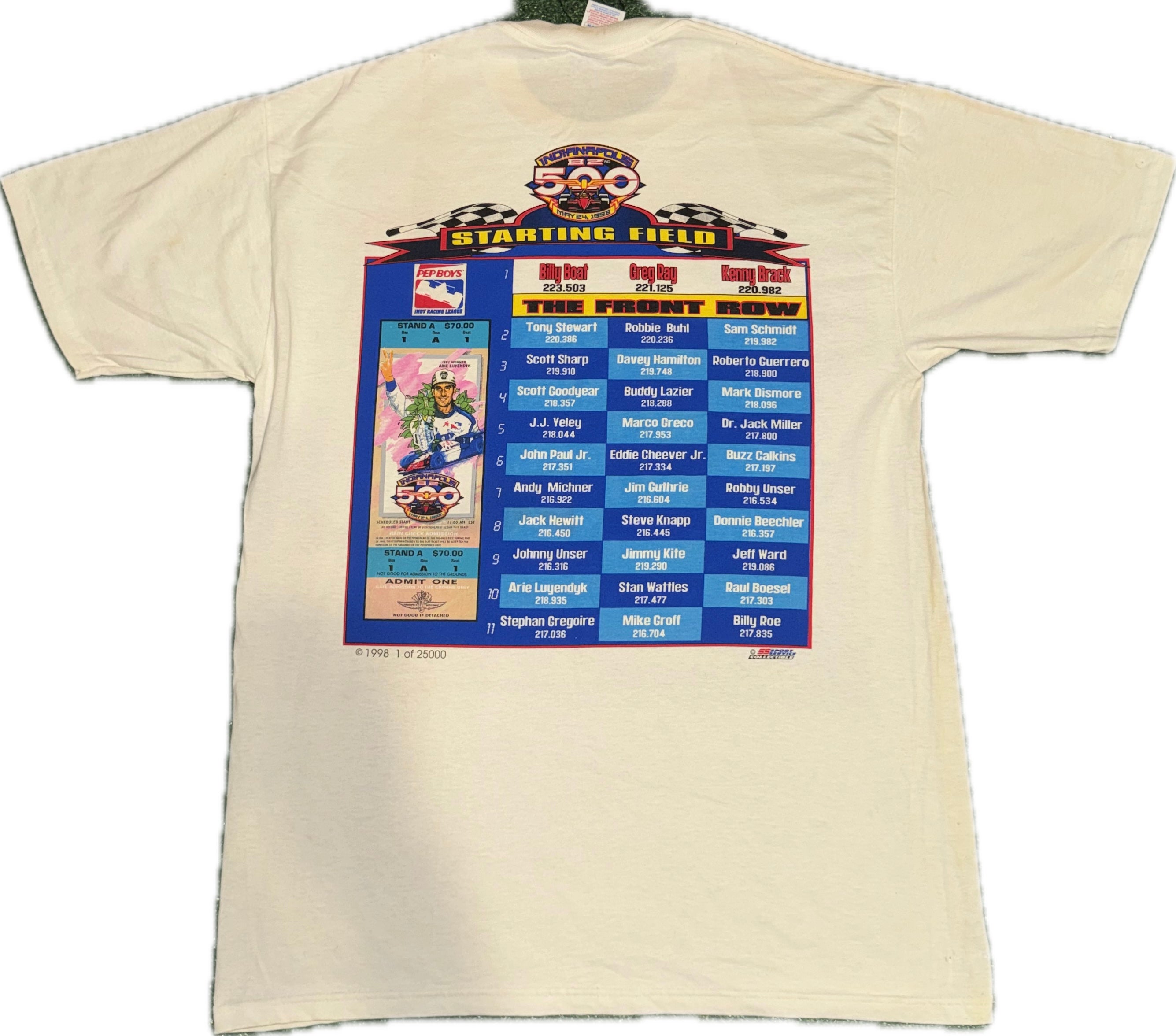 1998 Indy500 Tee