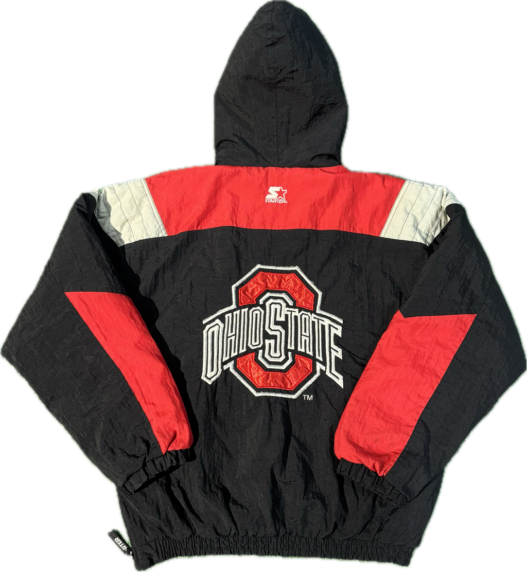 90s Ohio State Starter Front Pouch Coat