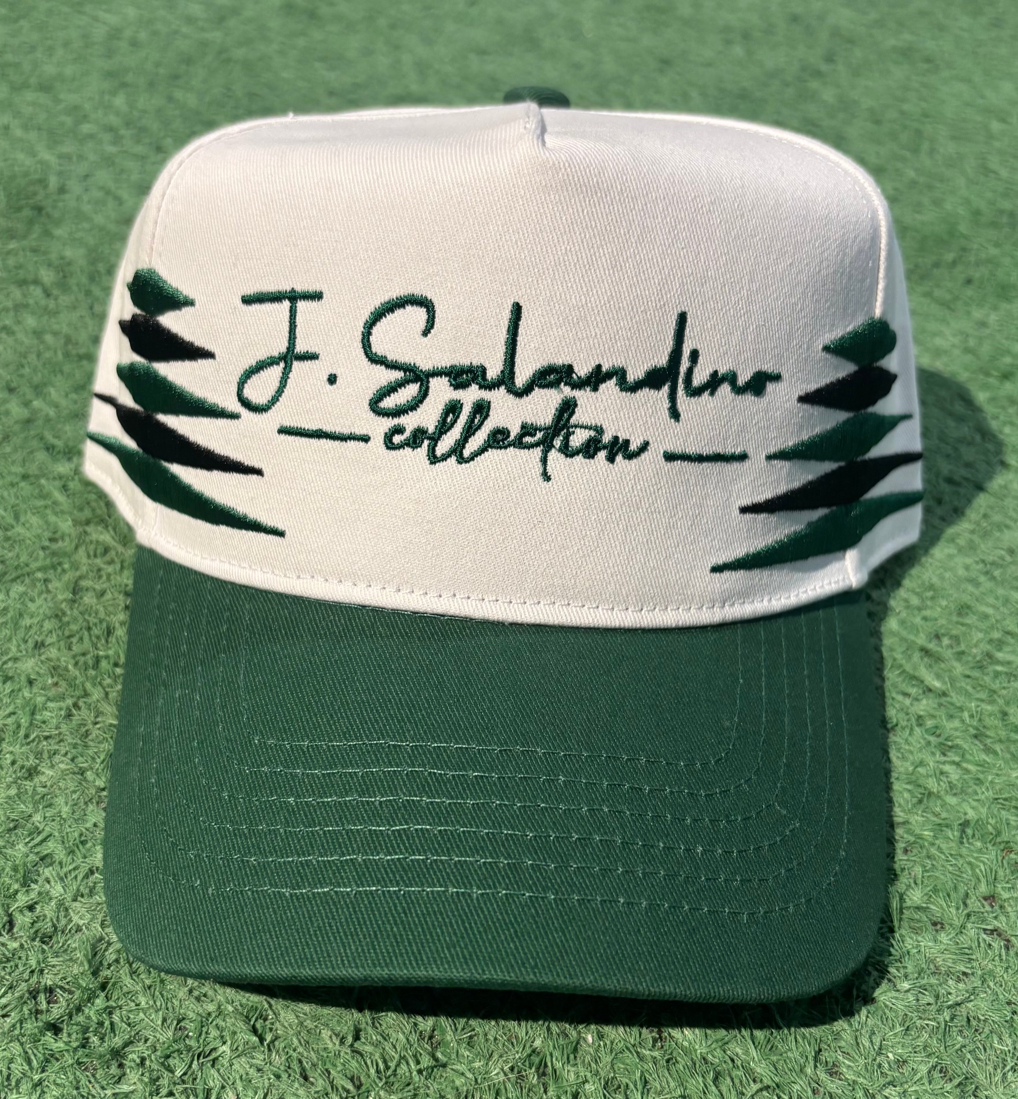 JSalandino Collection Pine Green/Black/White K-Frame SnapBack