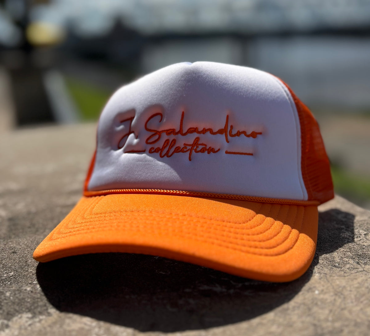 JSal Orange/White Trucker