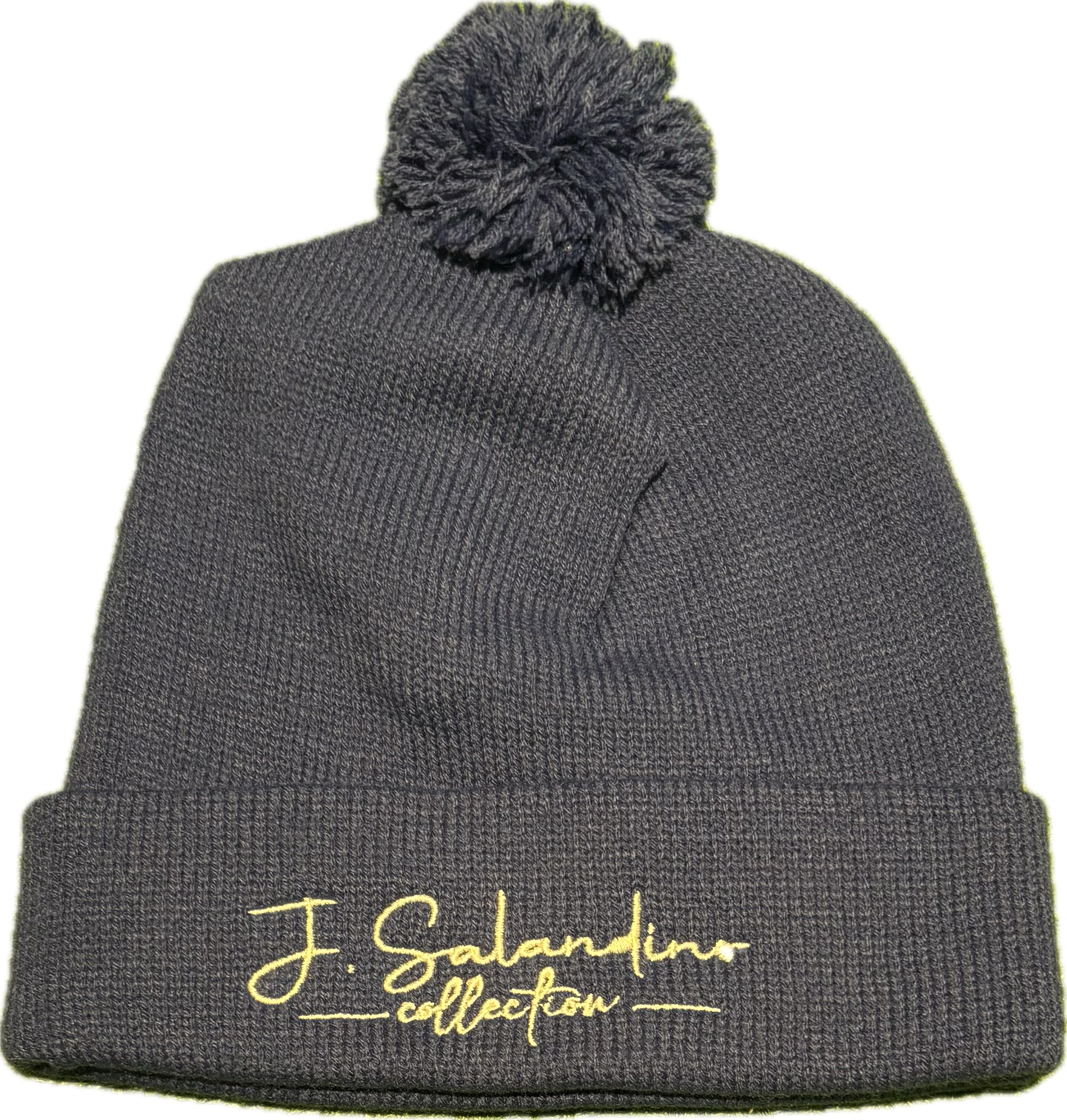 JSal Royal Blue Pom Beanie