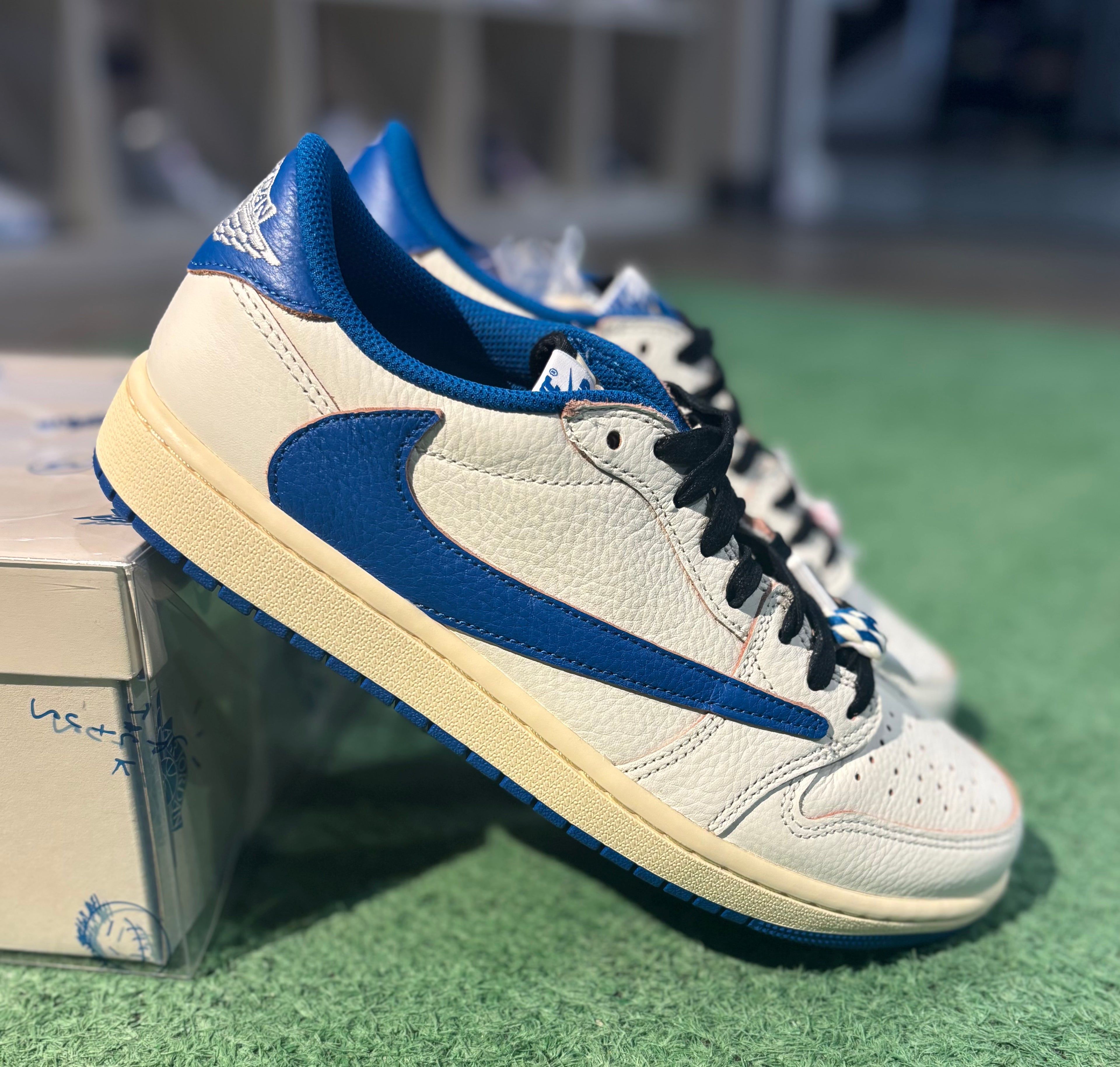 Jordan 1 Low Travis Scott Sail Military Blue