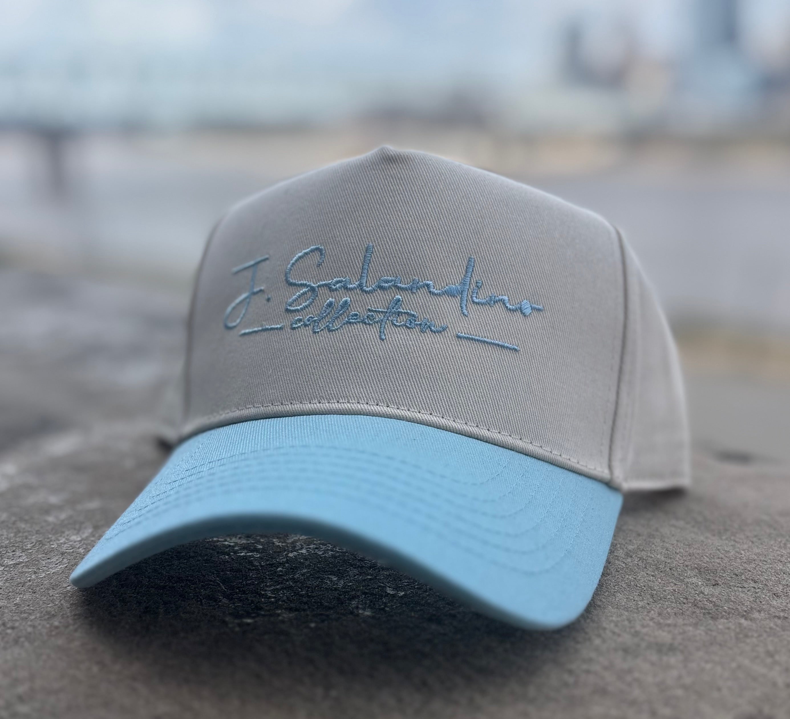 JSal Cream/Sky Blue K-Frame Hat