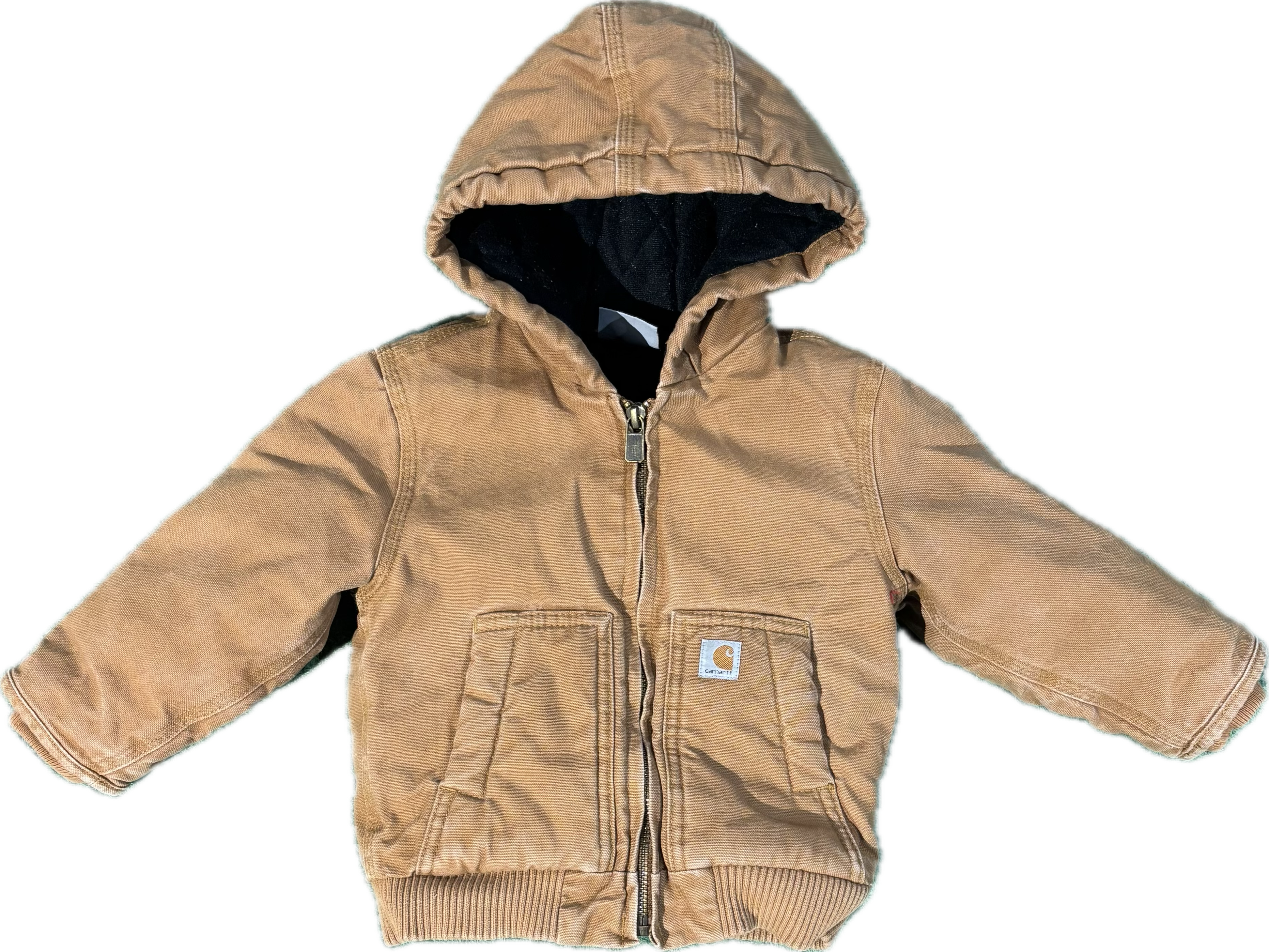 Carhartt Light Brown Zip Up Coat