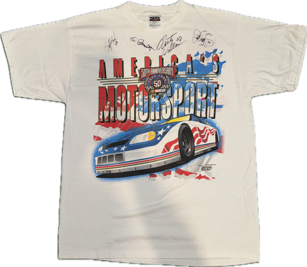 Sterling,  Waltrip,  Rusty,  Dale Jarrett Signed Tee