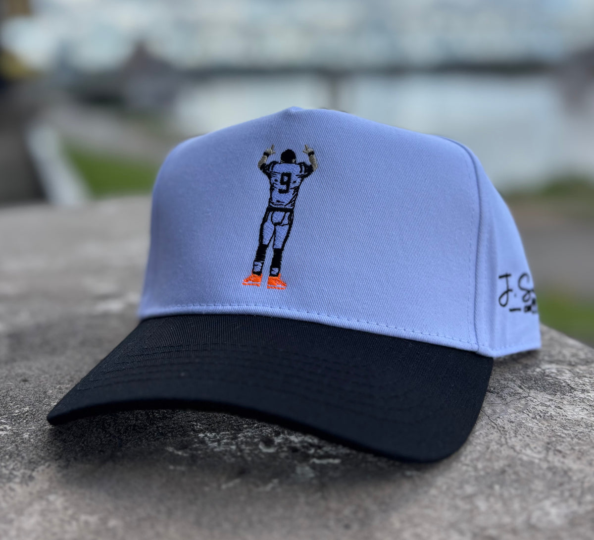 JSal White/Black Burrow K-Frame SnapBack