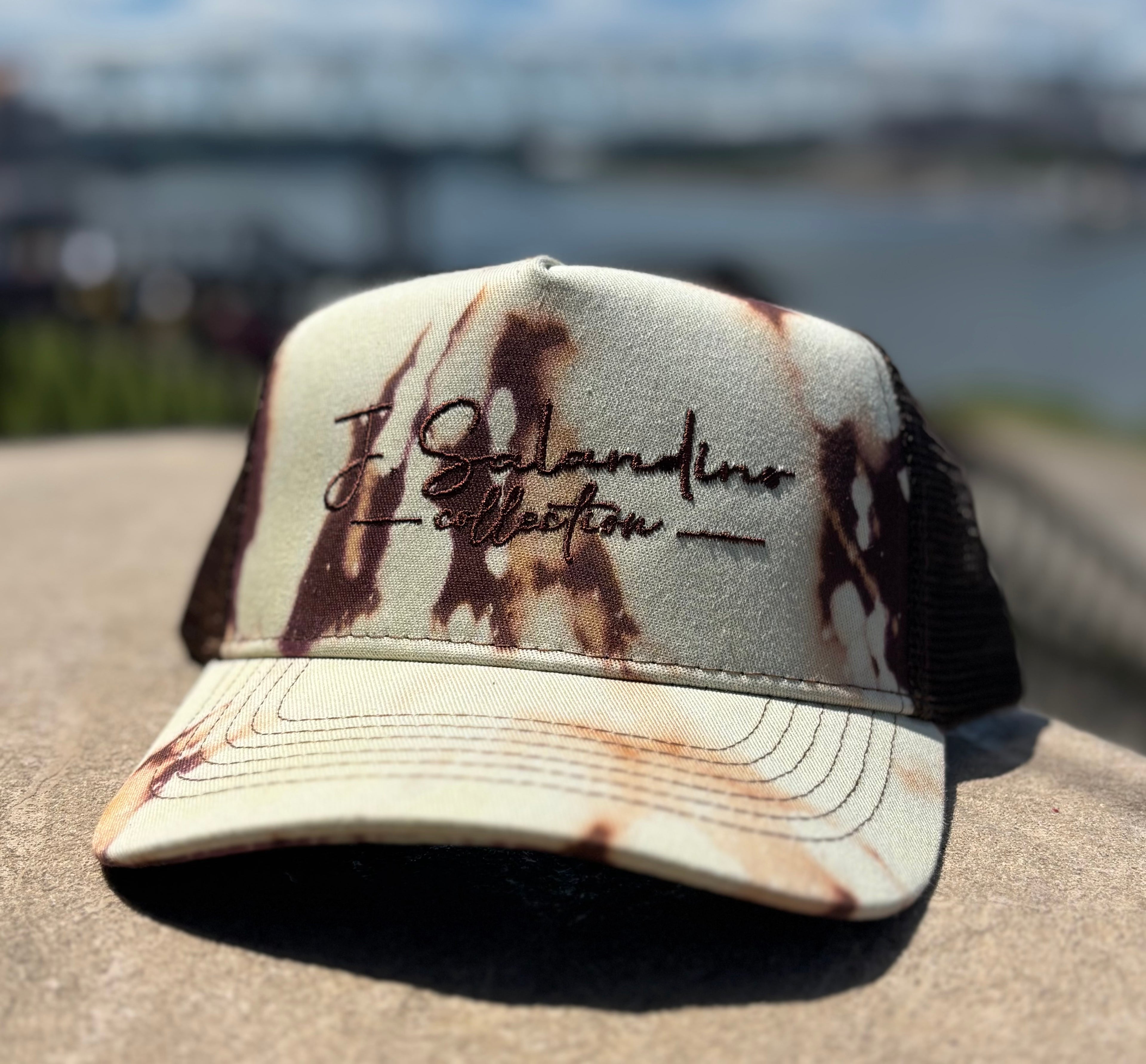 JSal Collection Brown Acid Wash 1 of 1 Custom Trucker