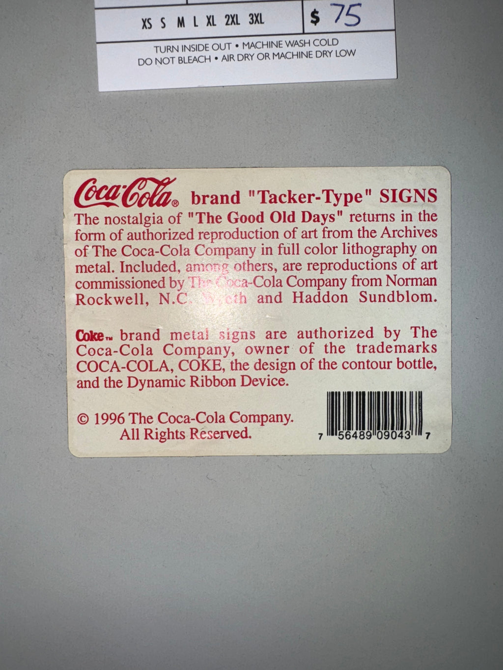 1996 Coca Cola Sign