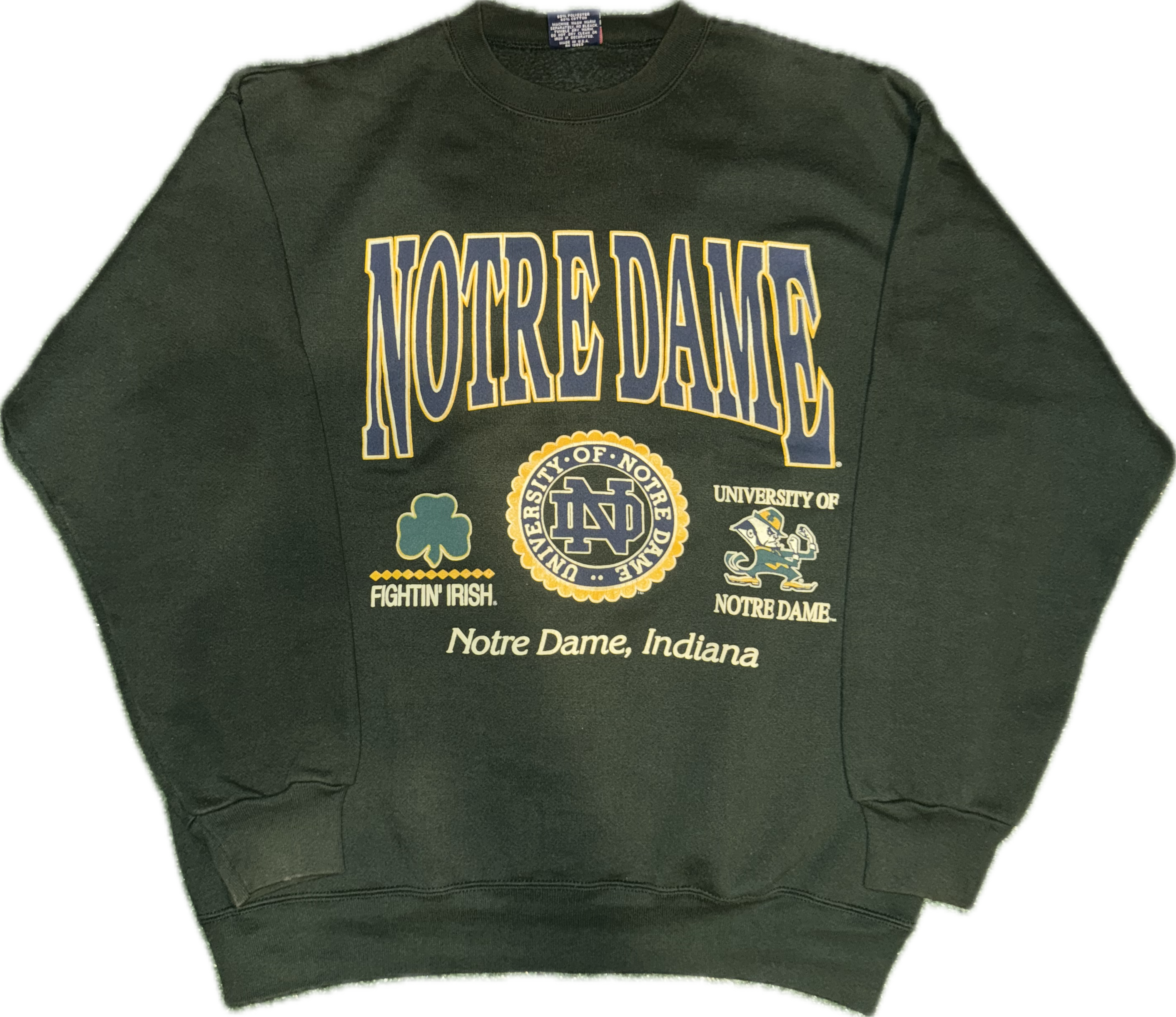 Notre Dame Green Crewneck