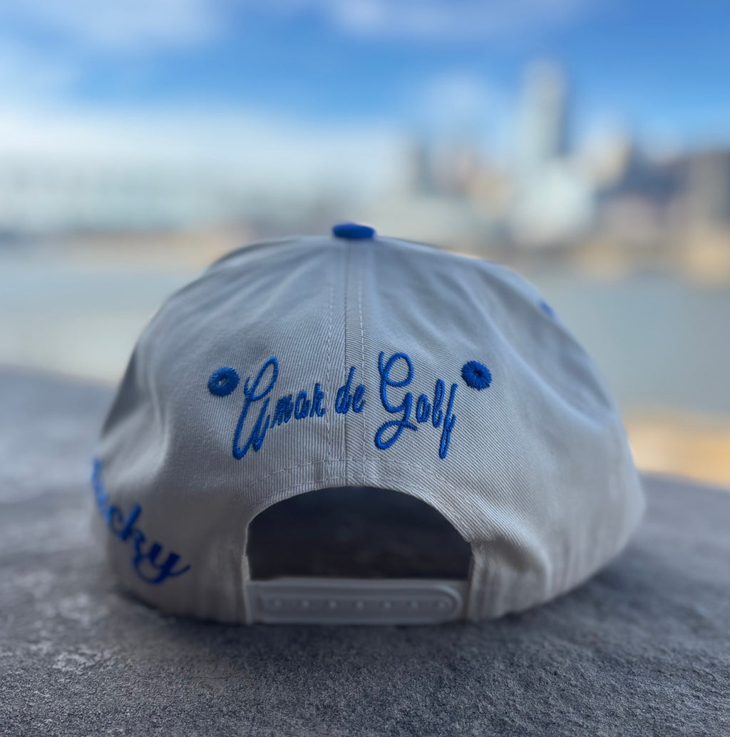 Amor de Golf Golf Kentucky SnapBack Cream & Blue