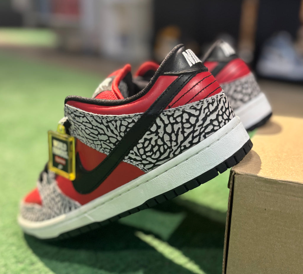 Nike Dunk SB Supreme Red Cement (Brand New/Rep Box)