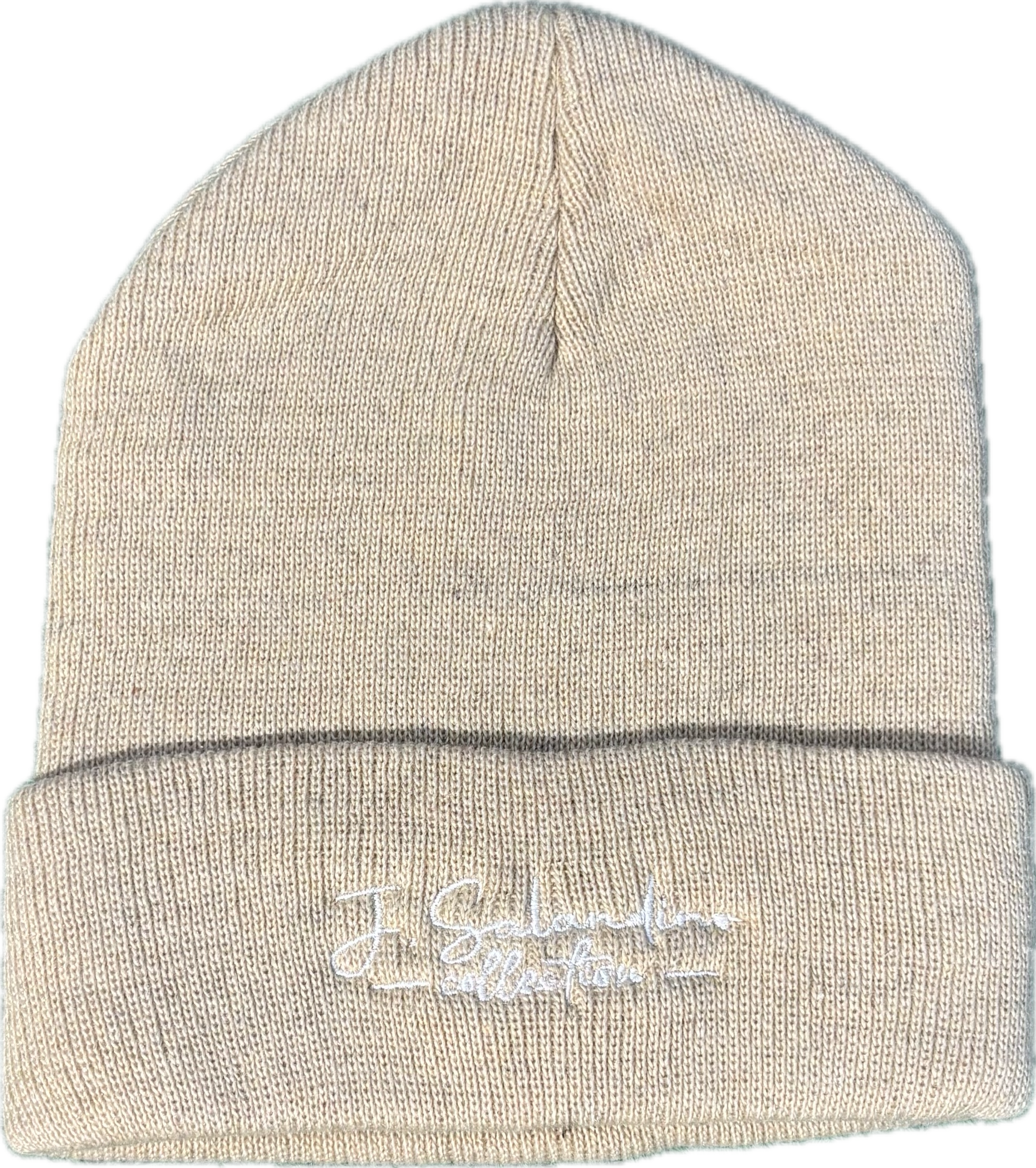 JSal Beige Kids Beanie