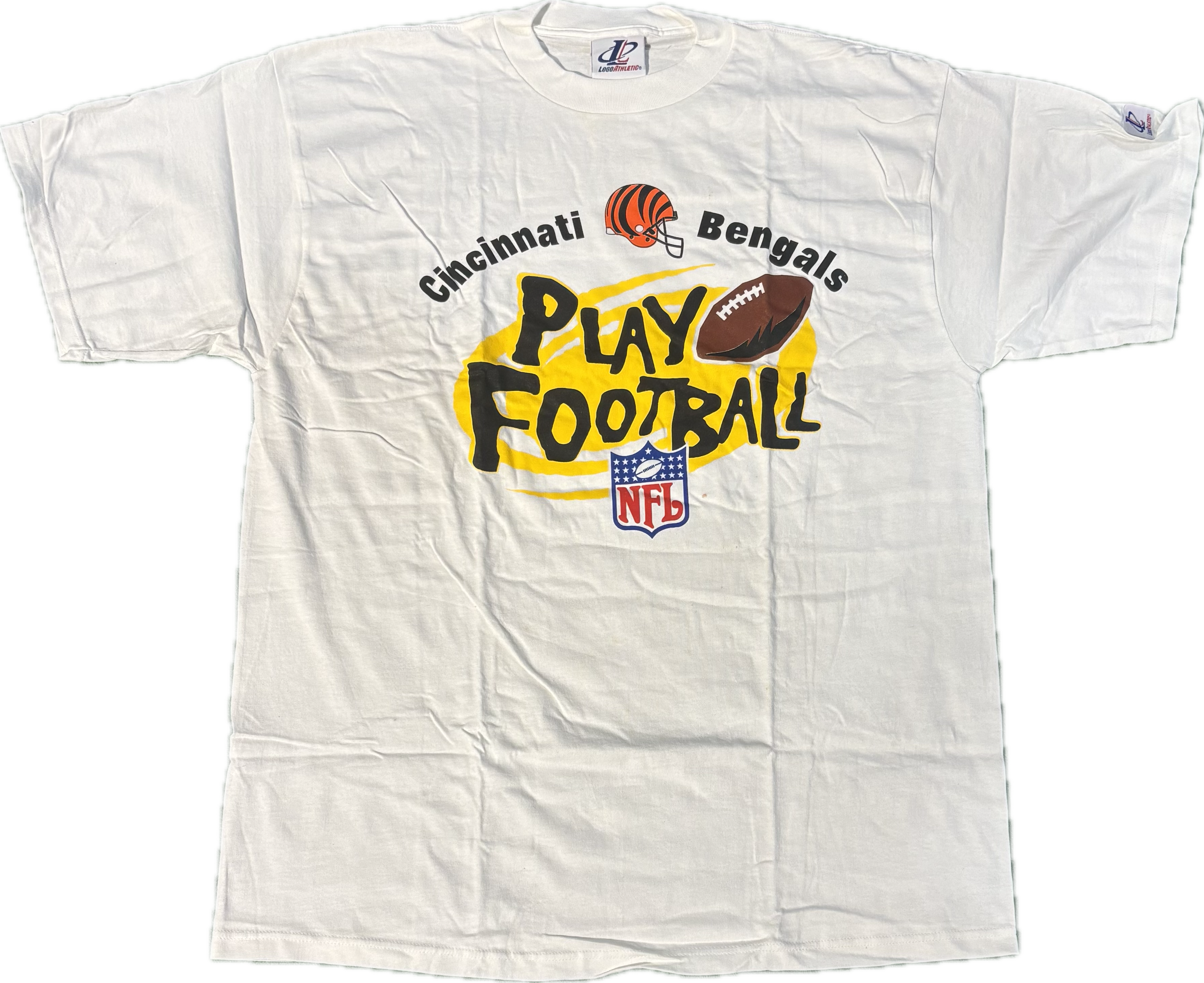 Logo Athletics Bengals 90s “Play Football” Tee
