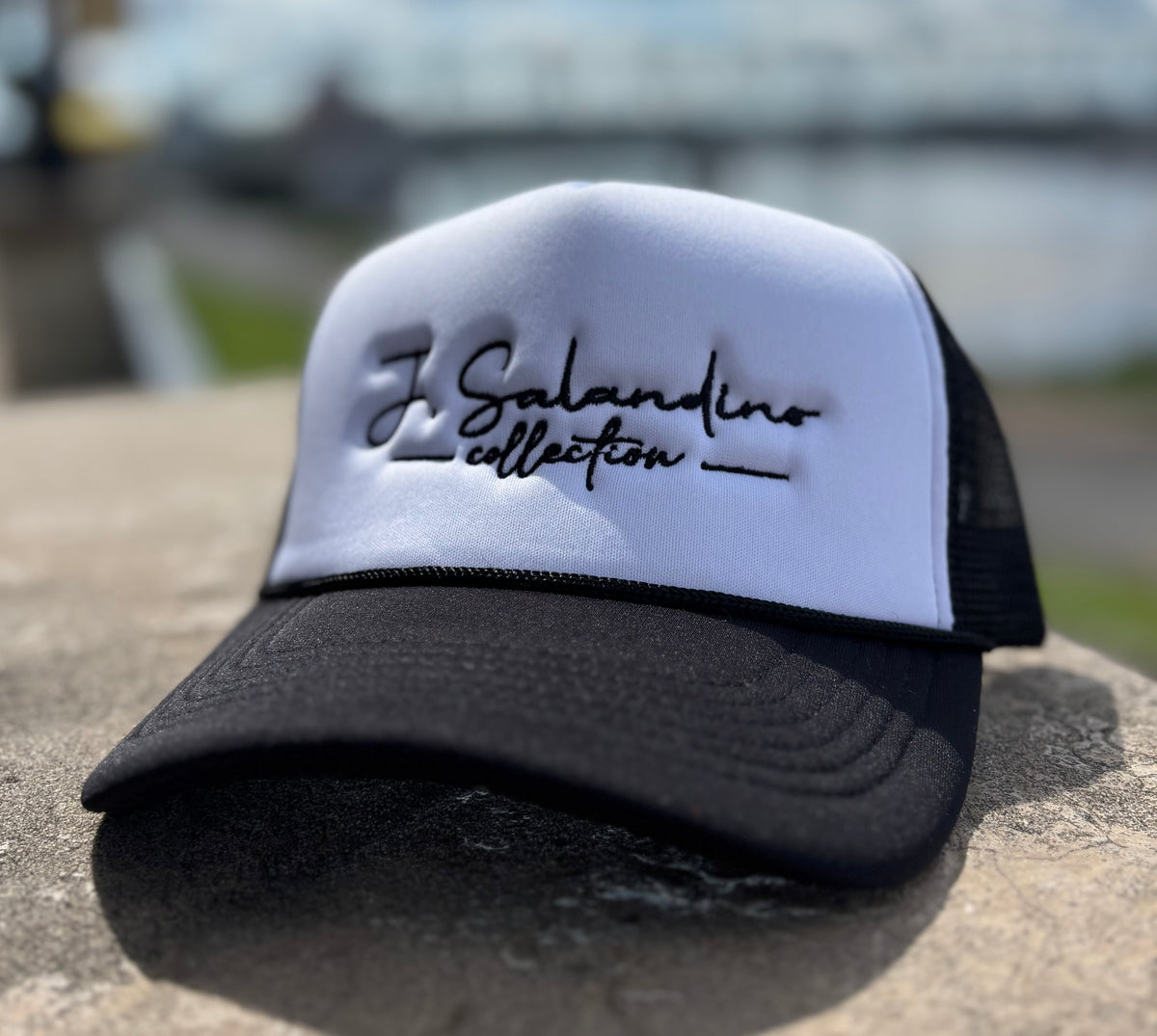 JSal Black/White Trucker