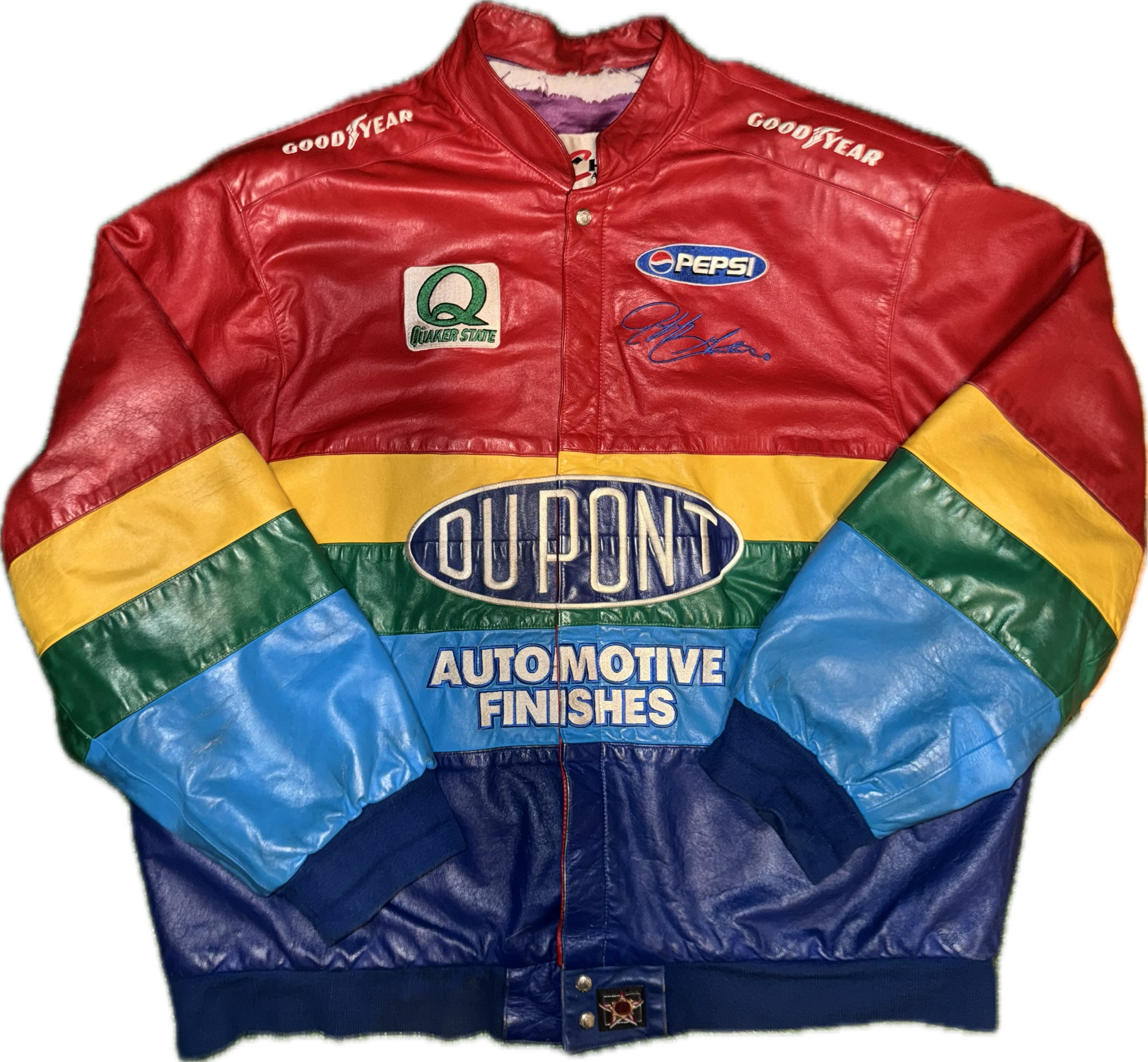 Leather Jeff Gordan Jacket