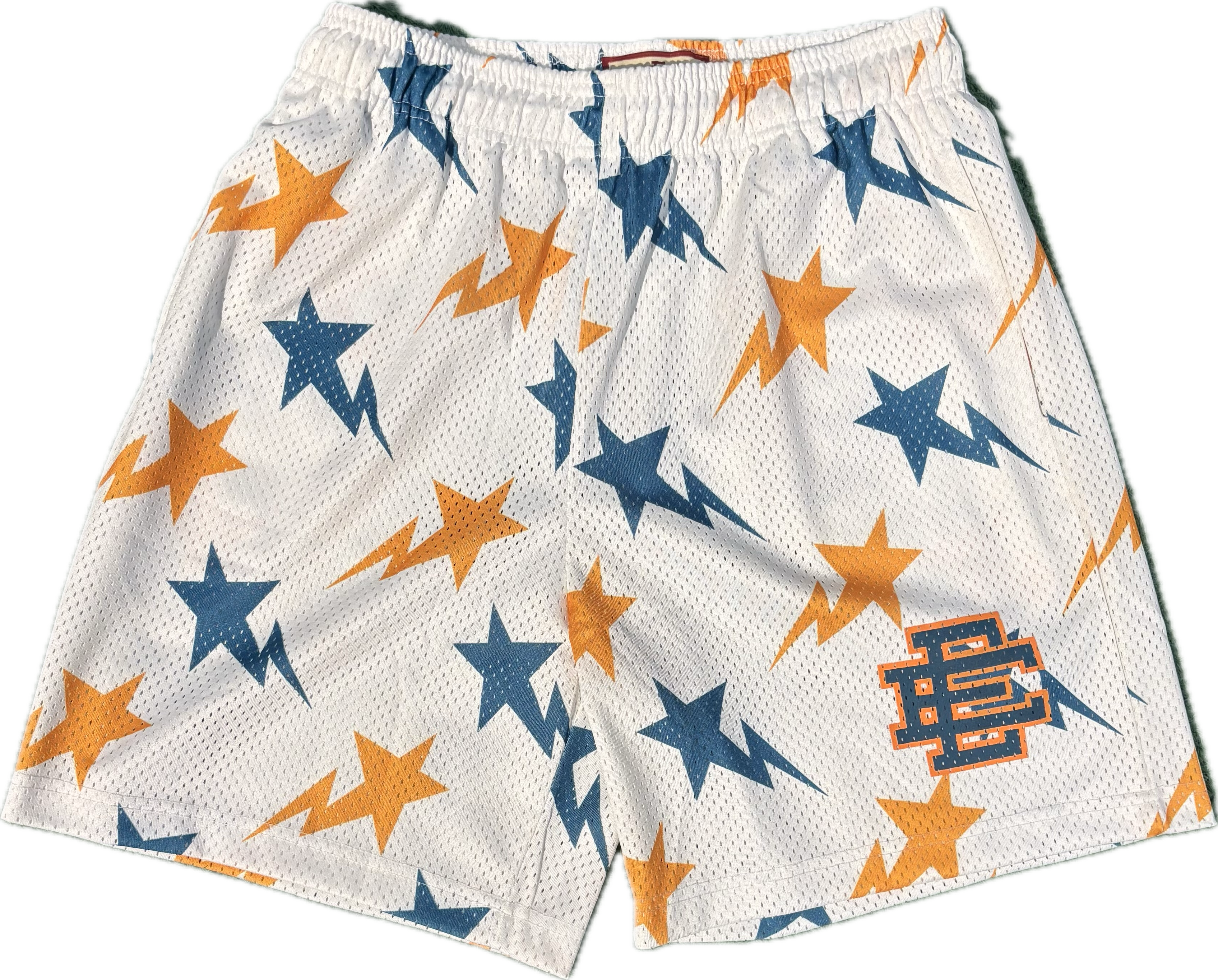 EE Stars Navy/White/Orange Shorts