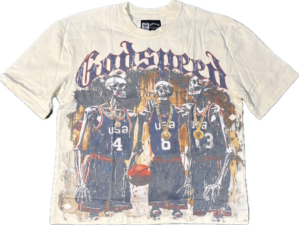 Godspeed Cropped USA Basketball Tee