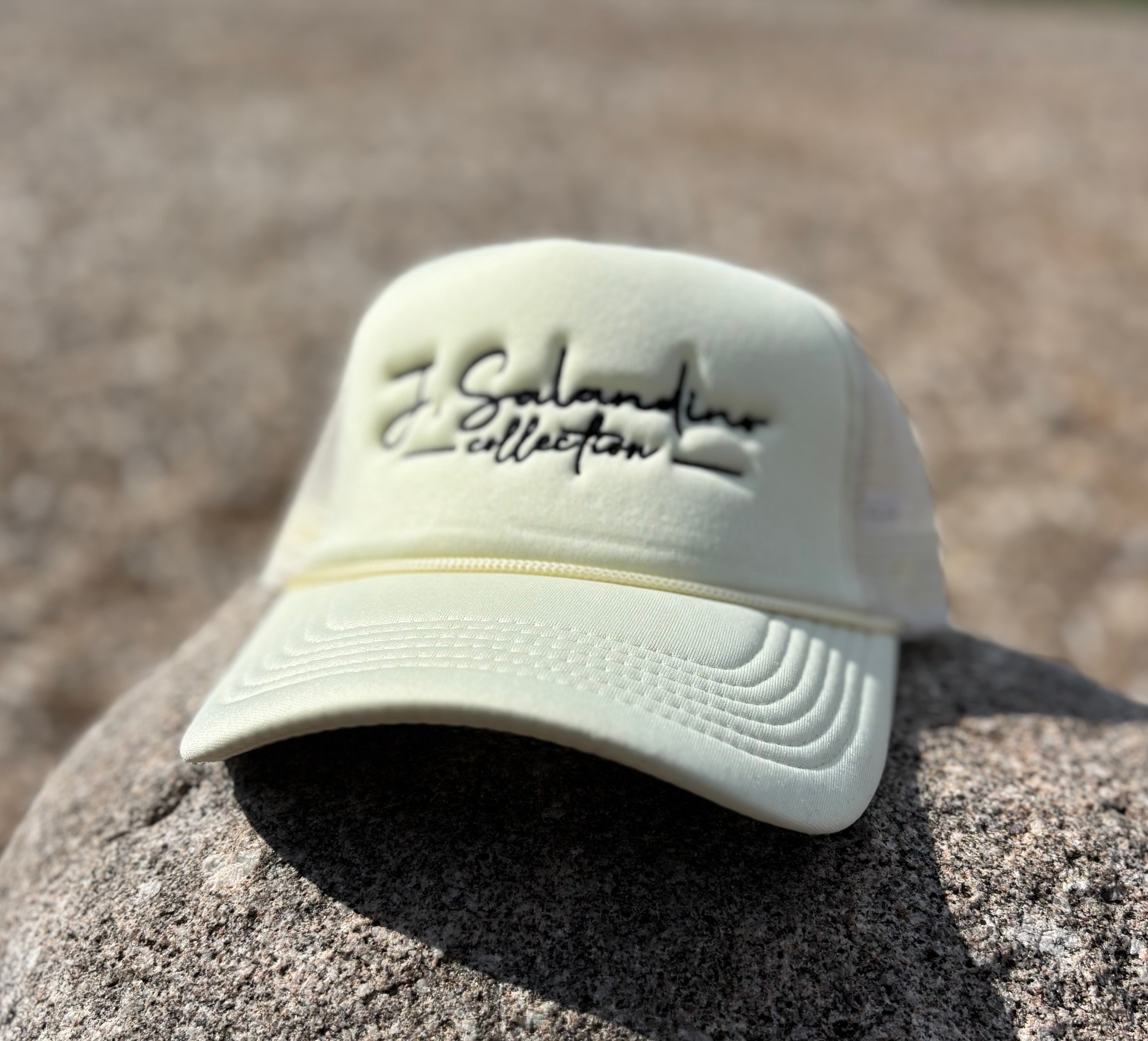 JSal Collection Cream/Black Trucker