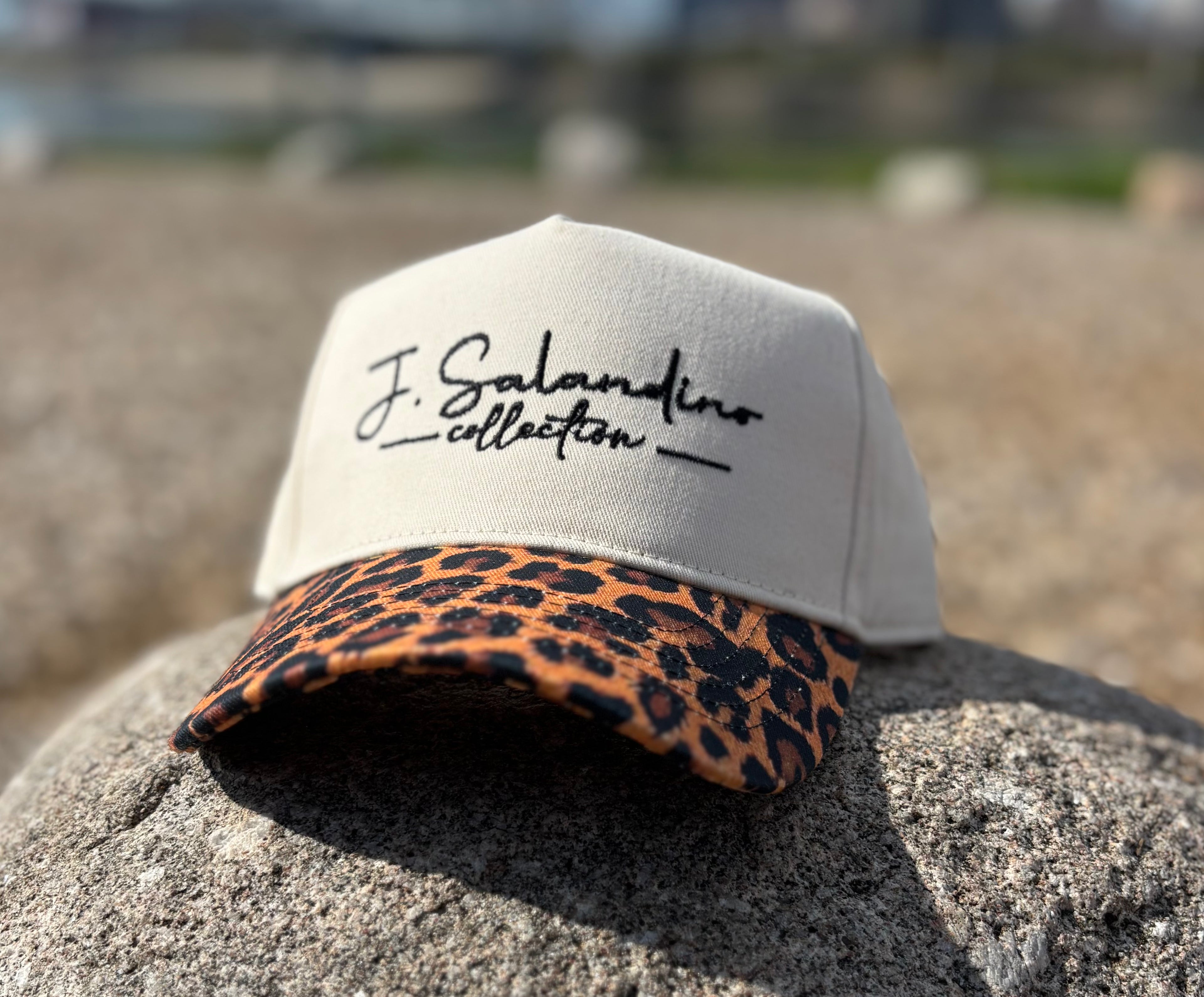 JSal Collection Cream/Cheetah Trucker
