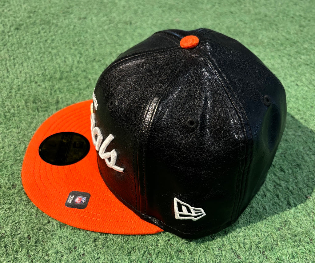 Cincinnati Bengals New Era Leather Fitted Cap