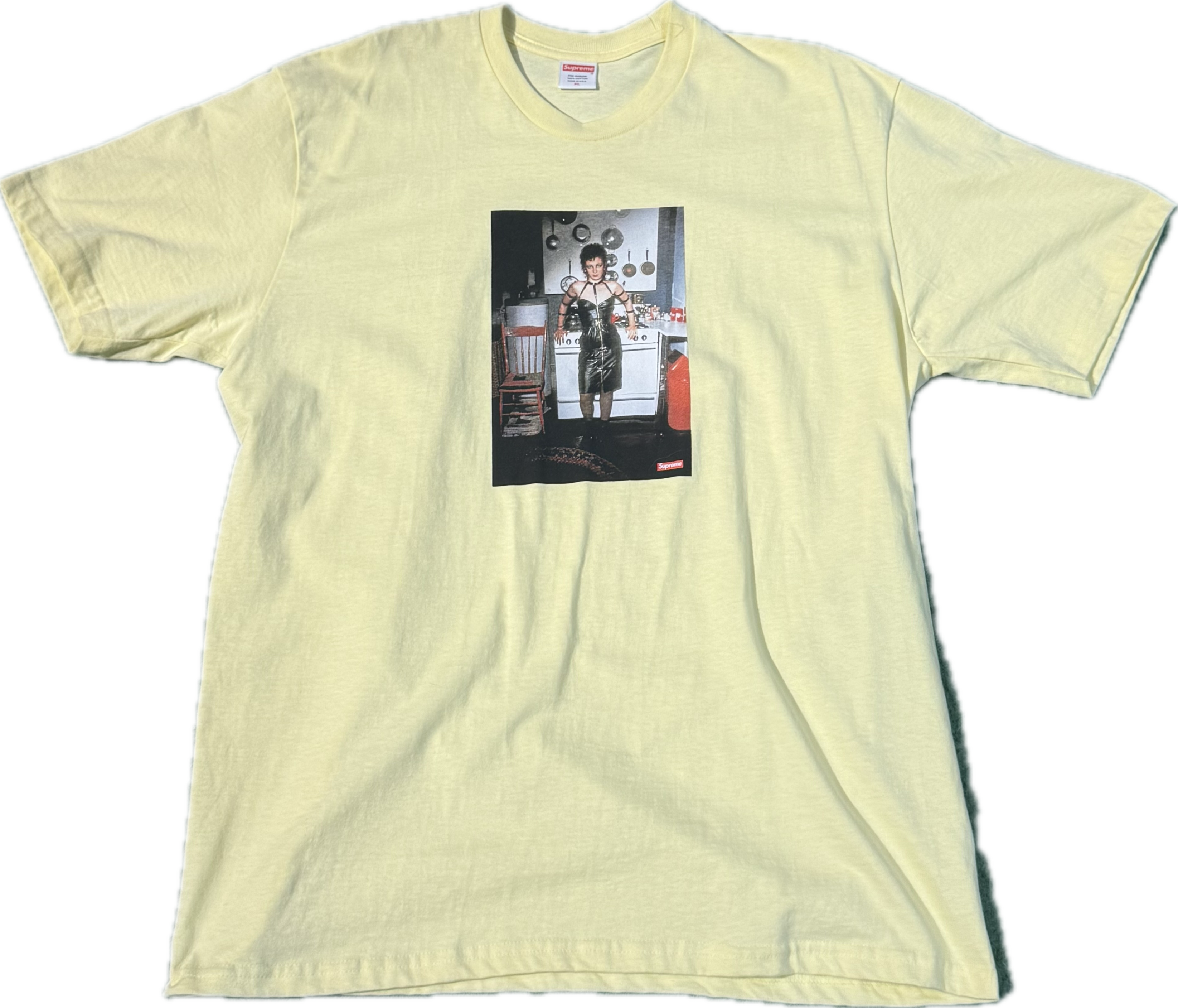Supreme Light Yellow Graphic Tee