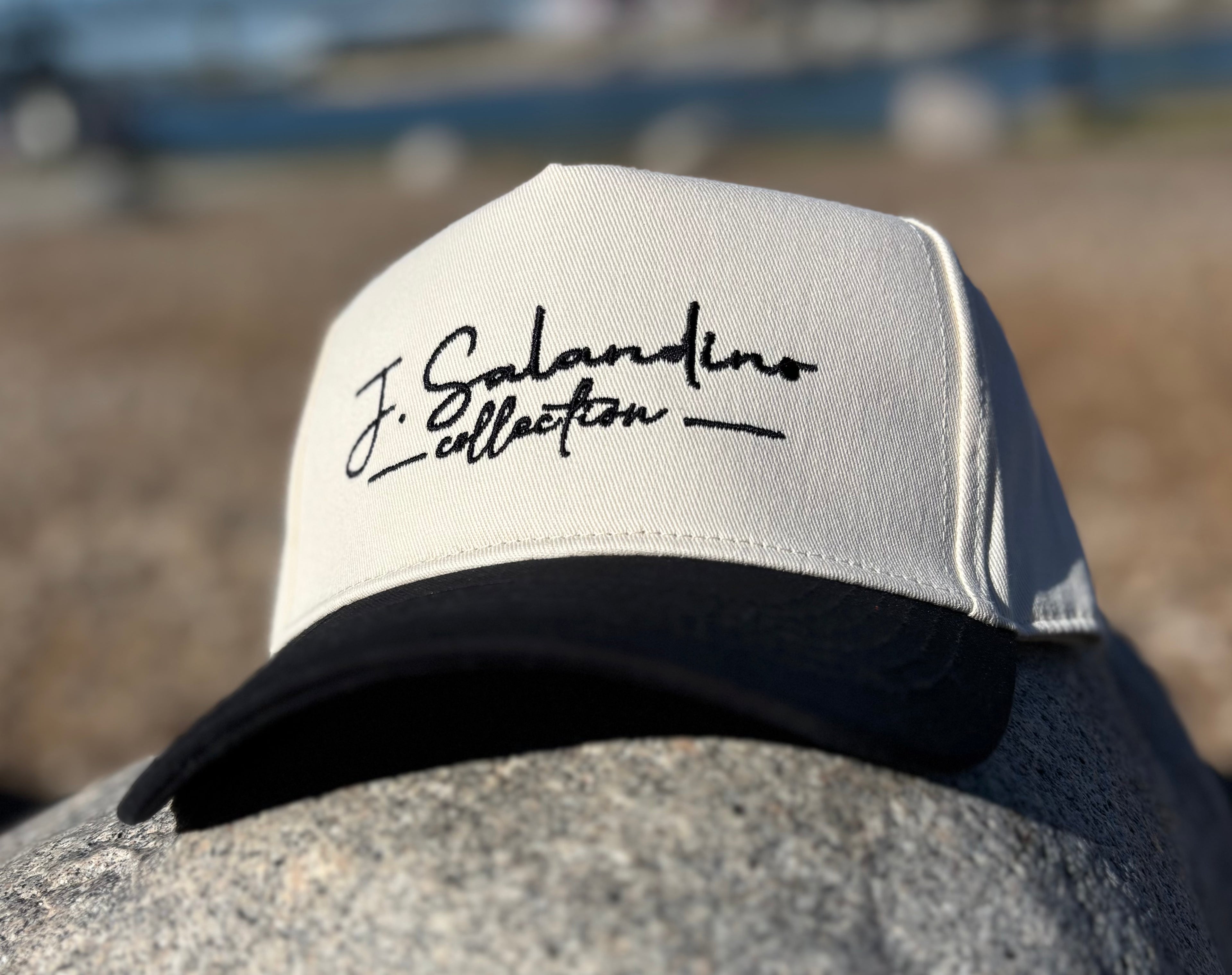 JSalandino Collection Cream/Black Cap