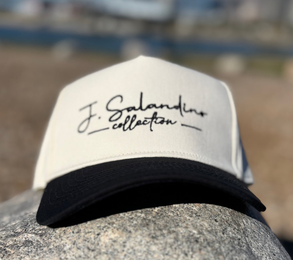 JSalandino Collection Cream/Black Cap