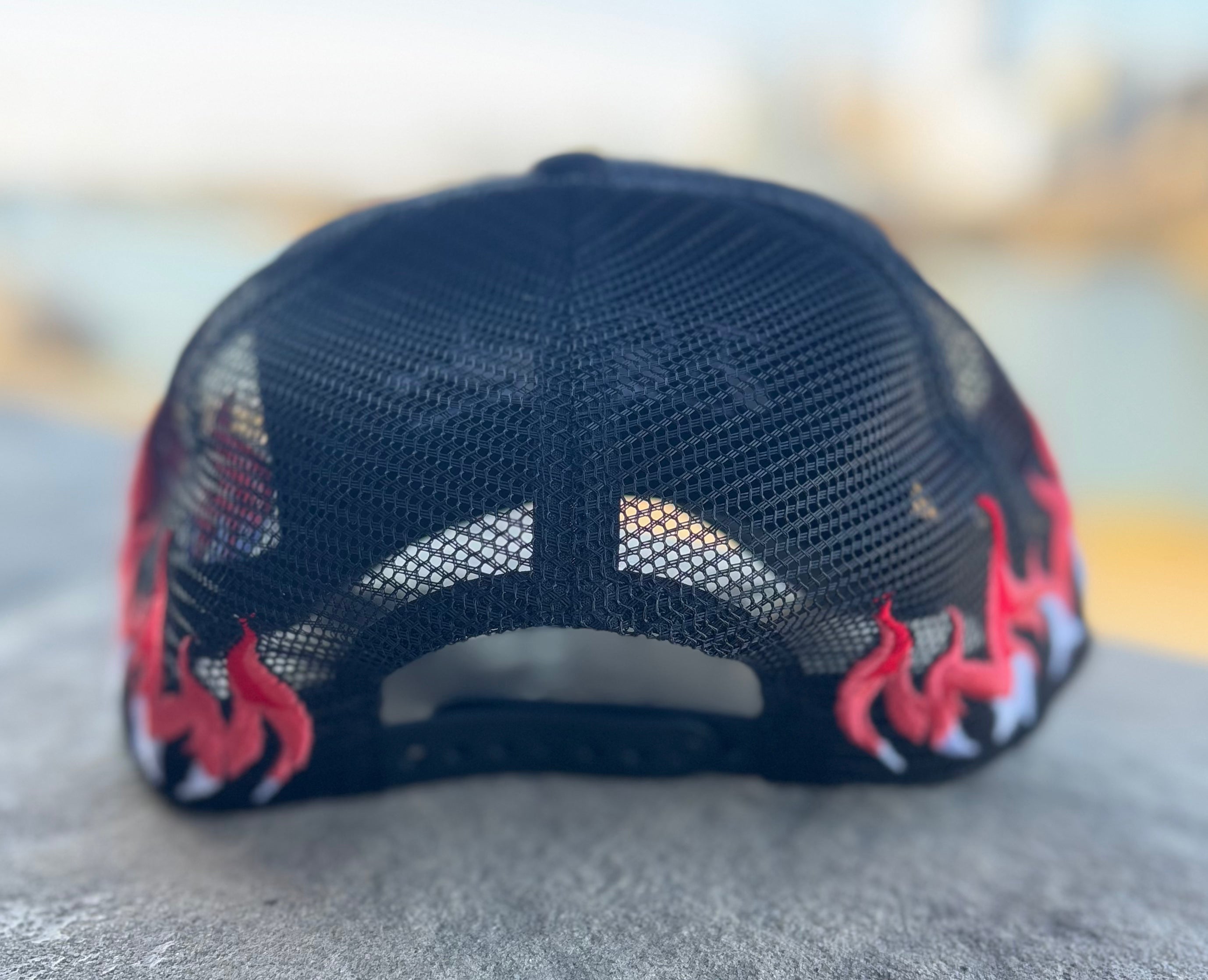 JSalandino Collection Pink Flame Trucker