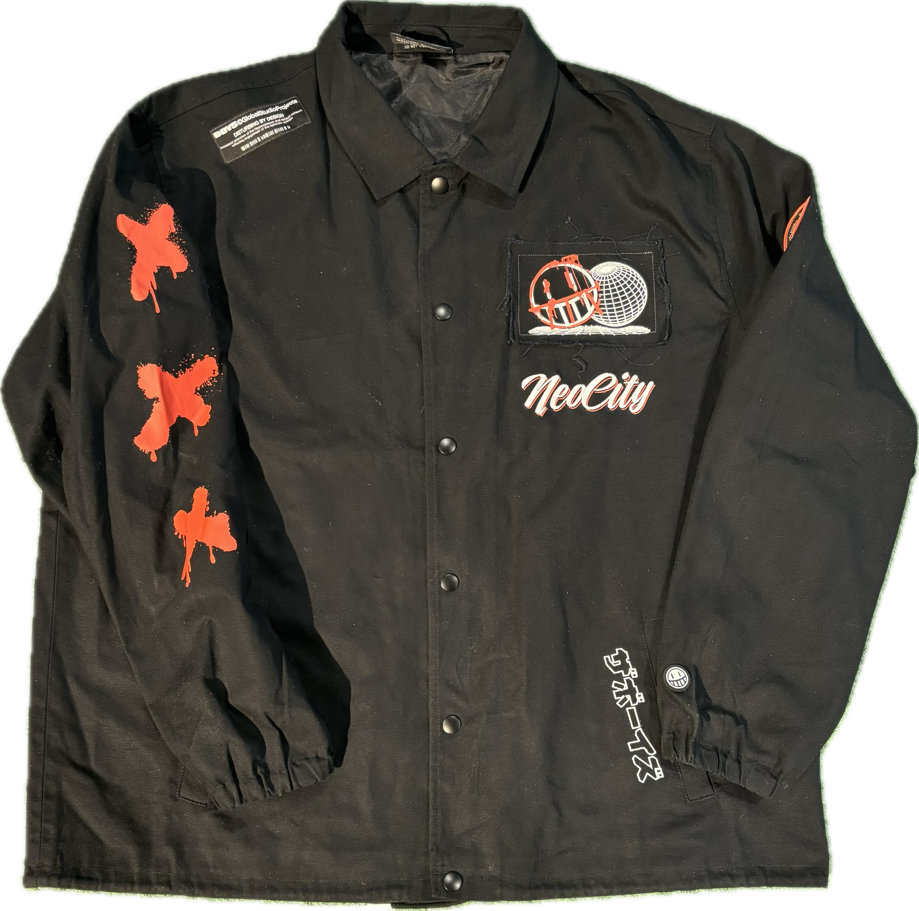 Boys Global Studio Projects Motorcycle Black Button-Up