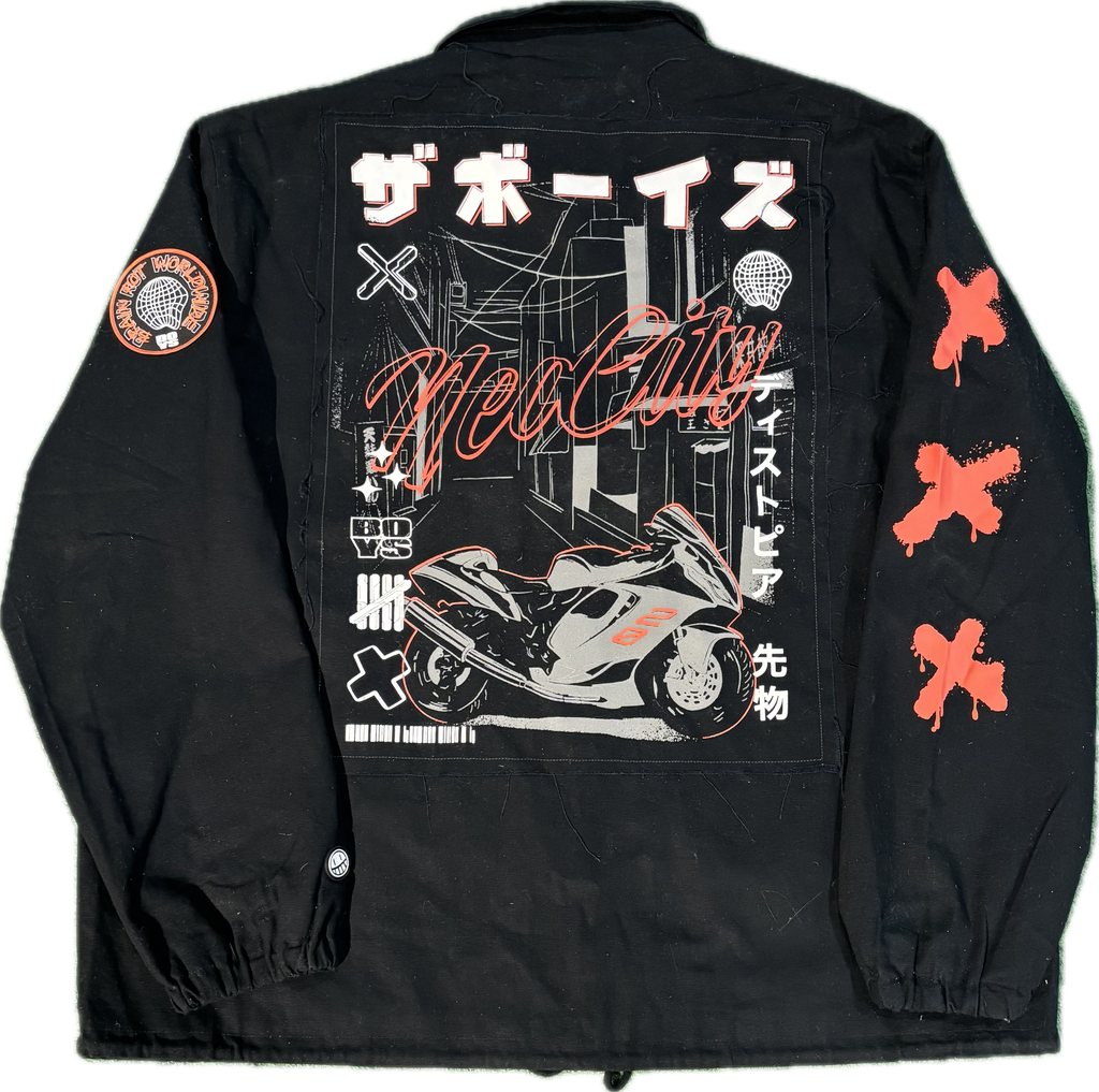 Boys Global Studio Projects Motorcycle Black Button-Up