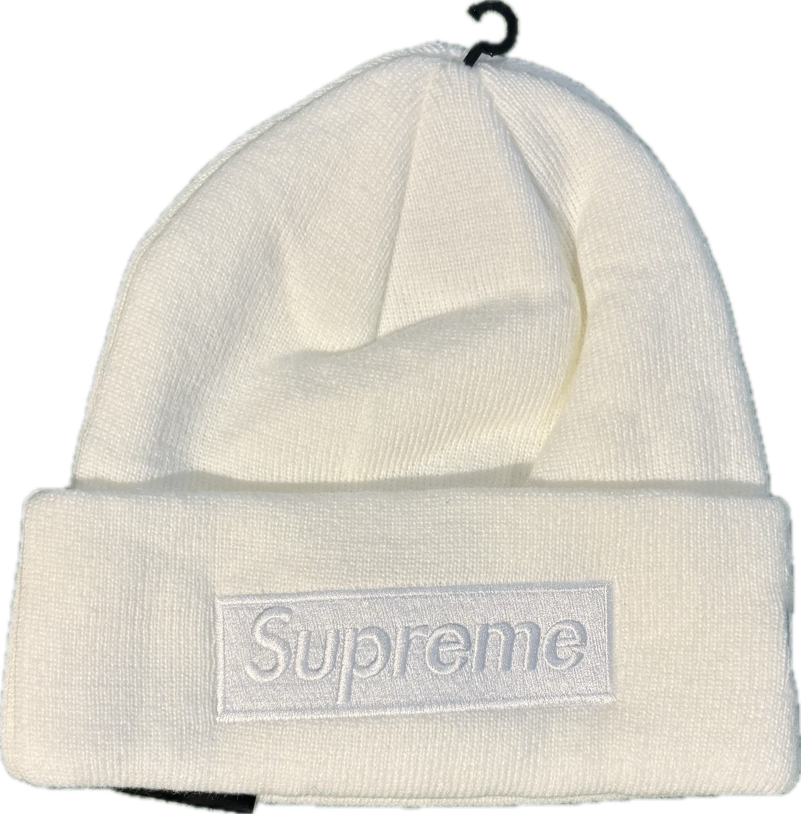 Supreme White/White Box Logo New Era Beanie