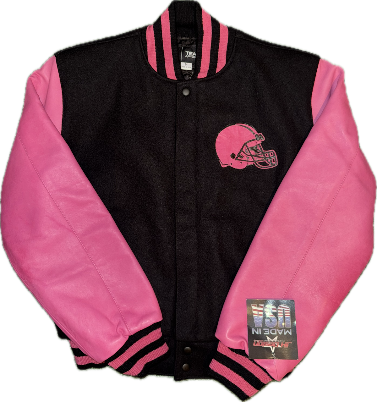 Cleveland Browns NFL Pink Varsity Jacket